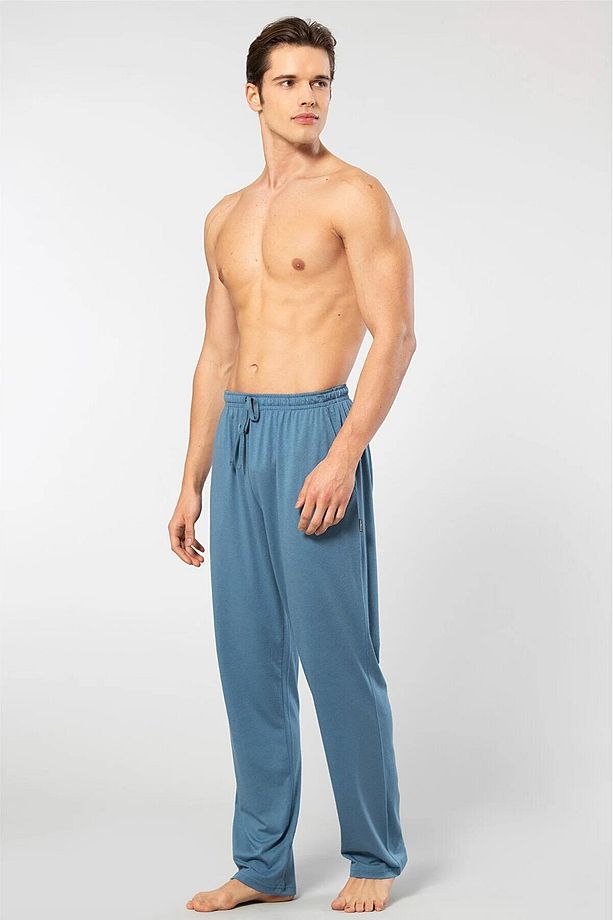 Pamuklu Model Kumaş Erkek Alt Pijama - 3