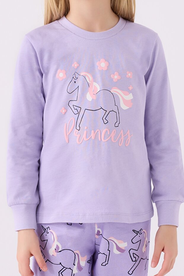 KIZ ÇOCUK PİJAMA TAKIMI ,SÜPREM DOKUMA - 2