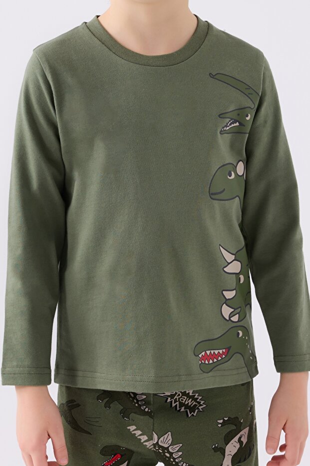 Boy's Pajama Set - Single Jersey Woven - 3