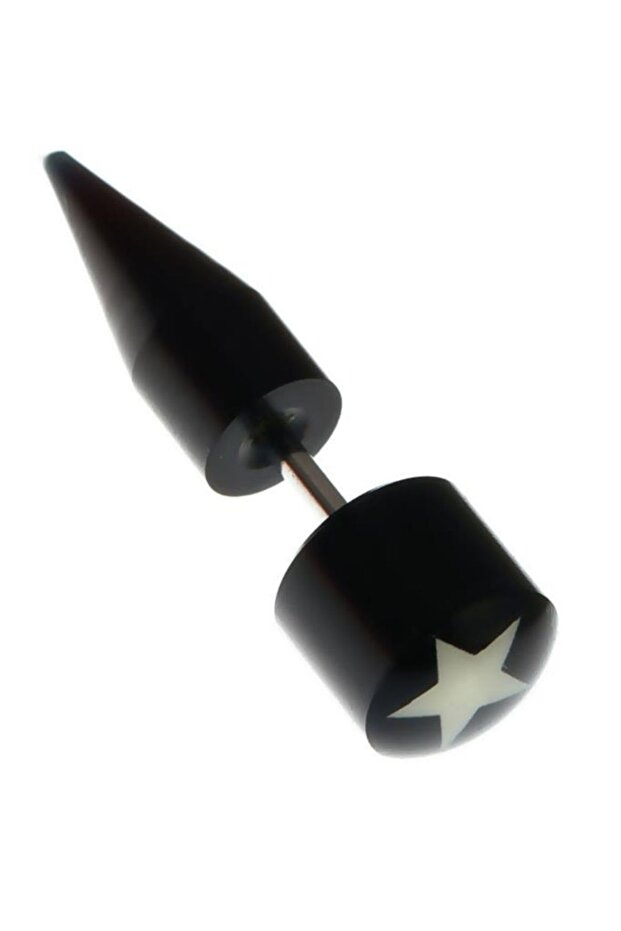 Star Figure Bioplast Tapers Earrings