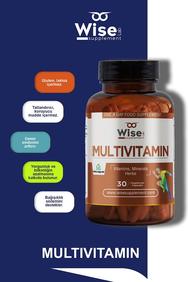 Multivitamin Bitkisel 30 Bitkisel Kapsül - 2