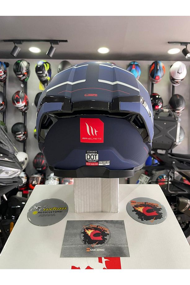 Thunder 4 SV R2S Full Face Mavi Kapalı Kask - 5