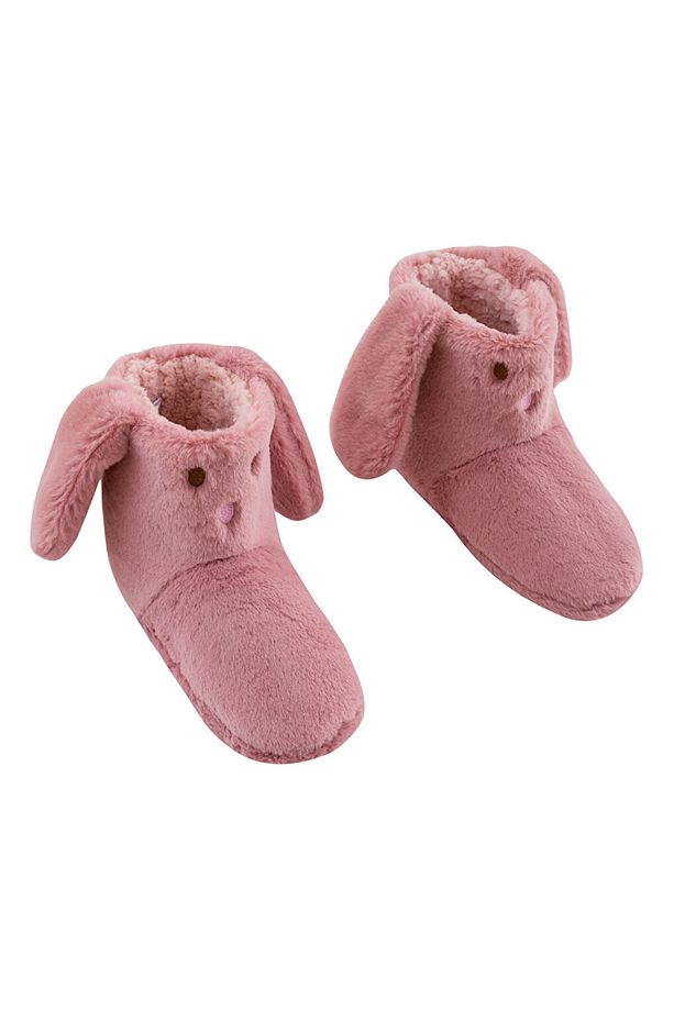 LCW STEPS Açık Pembe Tavşan Figürlü Pelüş Kadın Ev Botu - 6