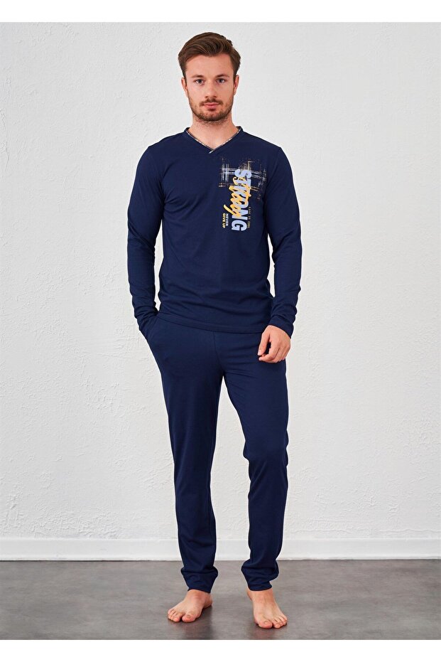 Erkek Pijama Takımı - 10335 - 1