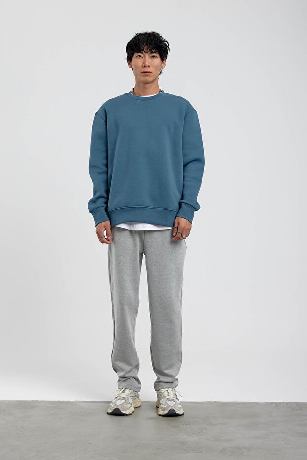 Mavi Bisiklet Yaka Basic Şardonlu Sweatshirt - 4