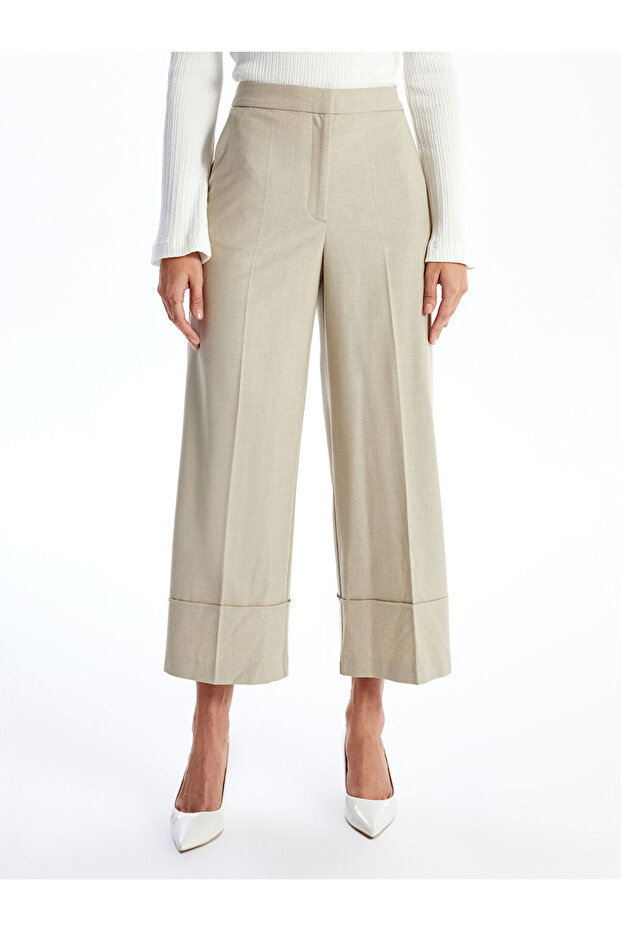 Lcw Standart Fit Geniş Paça Kadın Pantolon - 2