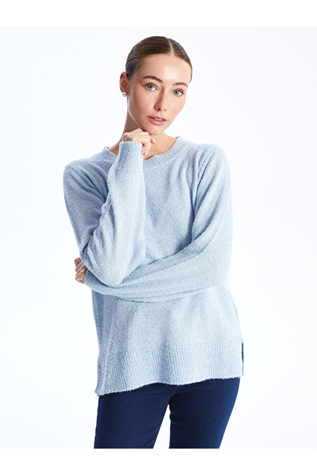 Women's Knitwear Sweater - Crew Neck, Solid Long Sleeve