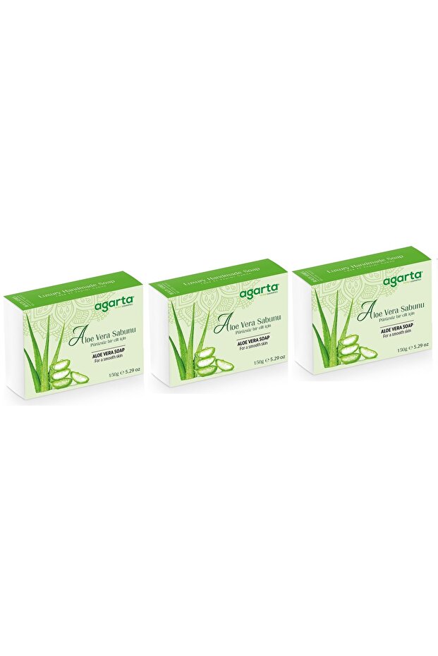 Natural Aloe Vera Soap 150 g X 3 Pieces