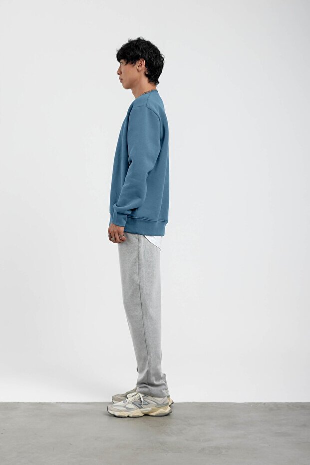 Mavi Bisiklet Yaka Basic Şardonlu Sweatshirt - 5