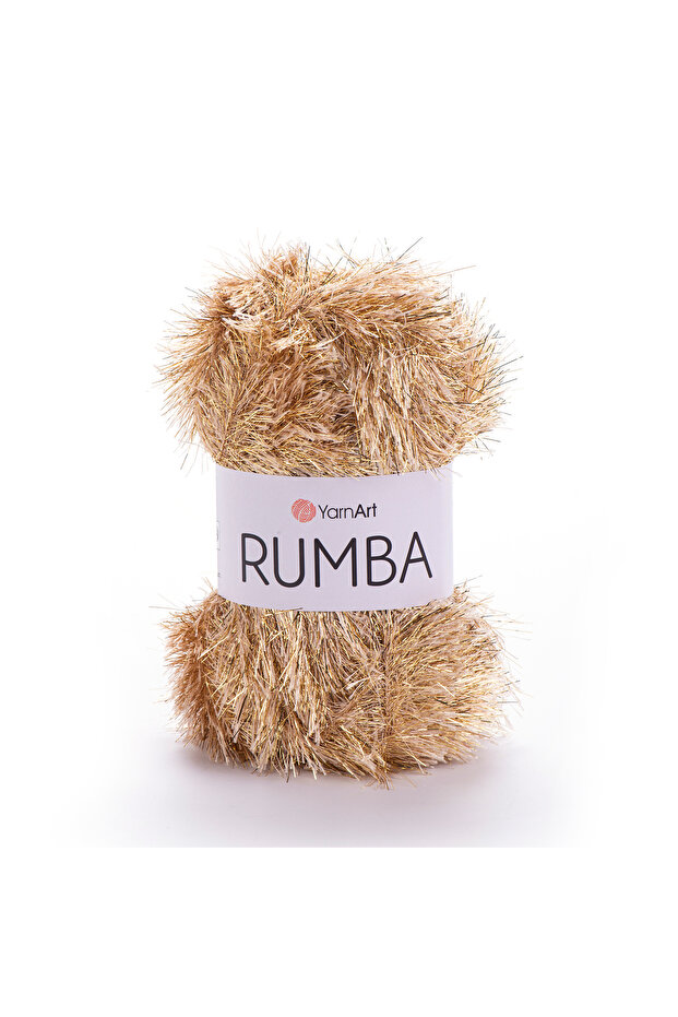 Rumba - Silvery Hand Knitting Yarn Gold-104