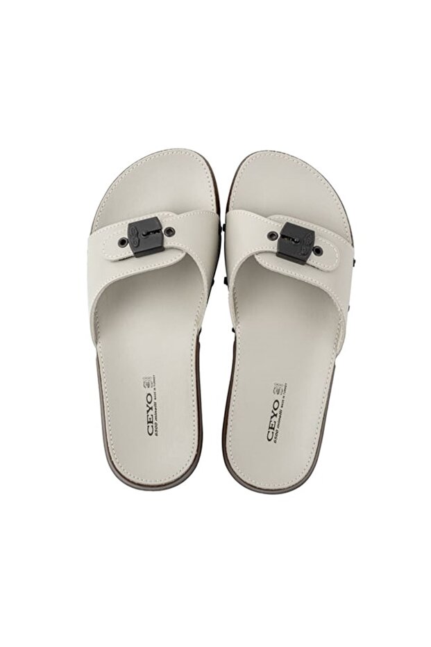 6500 Mınellı Terlik - Bej - 2