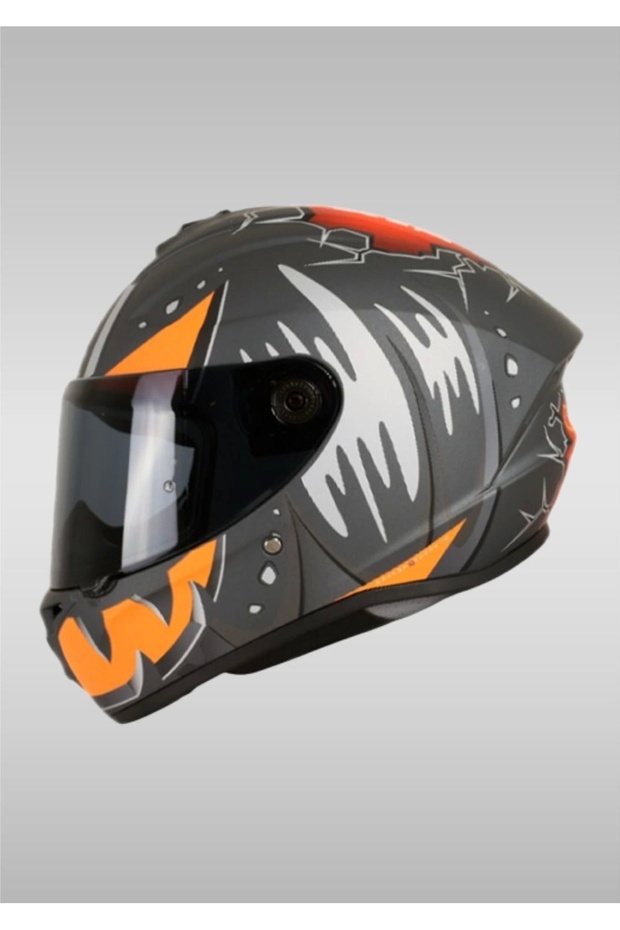Axxıs Draken S Pumpkın B4 Matt Fluo Orange Kask - 1