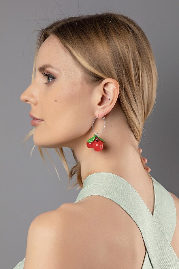 أقراط متدلية من الكرز - 1