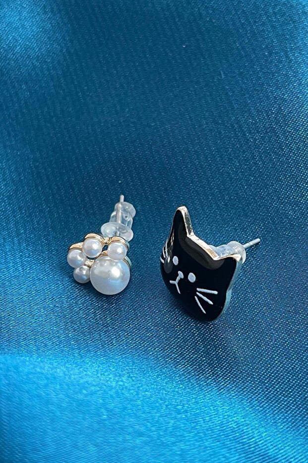 Kedi Figürlü Küpe - 1