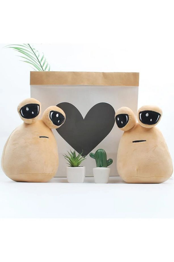 Pou Peluş Uzaylı Periferik Oyuncak Süper Yumuşak Hediyelik - 3