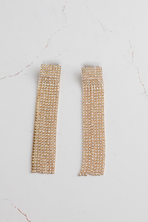 أقراط متدلية من حجر الزركون الصلب - 1