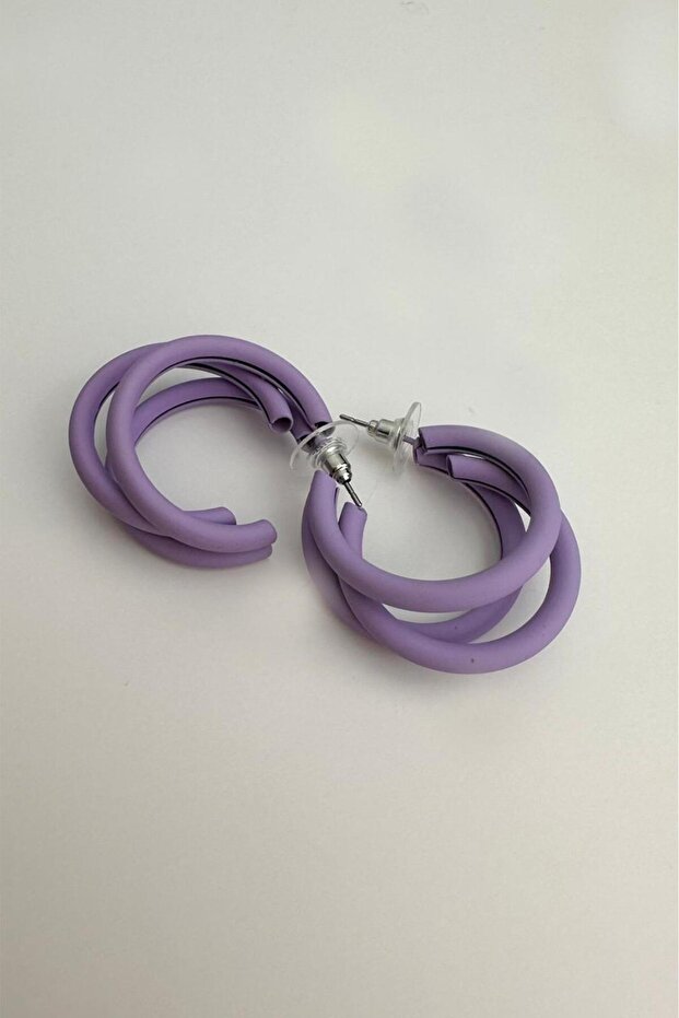 Üçlü Geçmeli Halka Küpe - 4