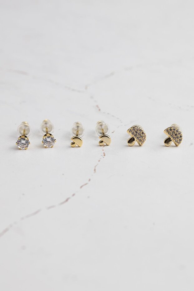 Minimal Çoklu Küpe Seti - 1