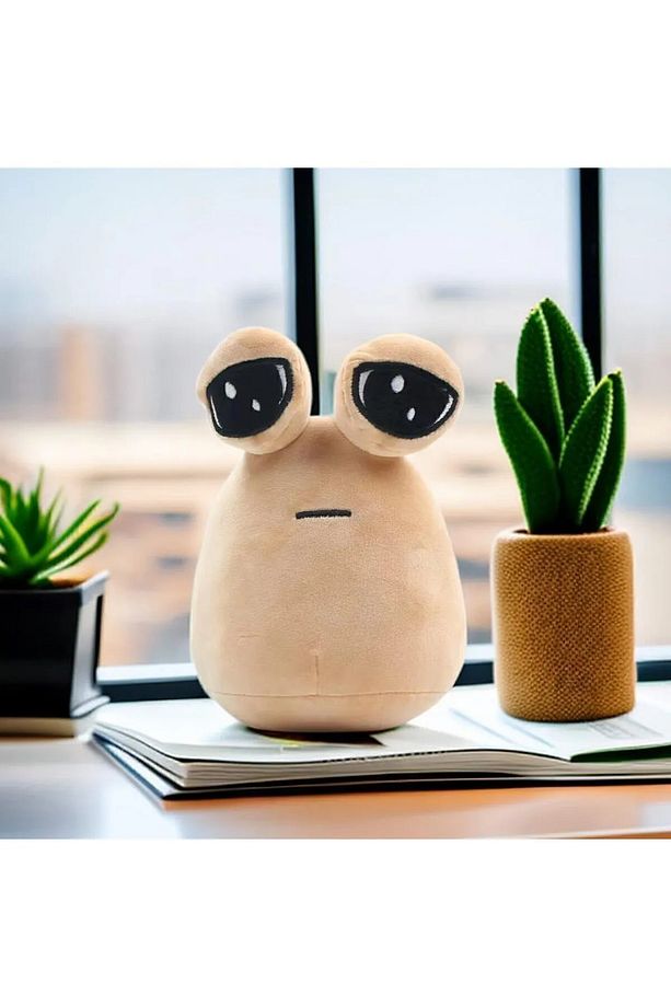 Pou Peluş Uzaylı Periferik Oyuncak Süper Yumuşak Hediyelik - 4