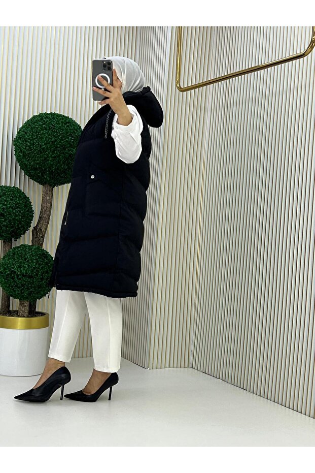 Kapüşonlu Şişme Yelek - 3