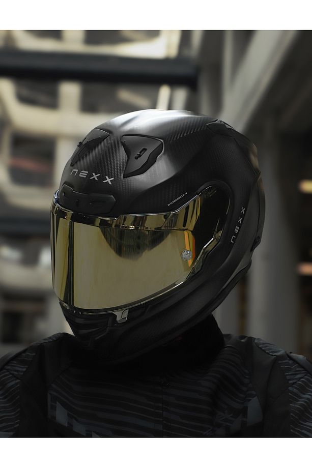 X.r3r Zero Pro 2 Mat Karbon-siyah Kask Sarı Camlı - 7