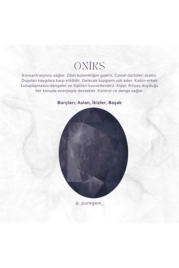 Oniks Doğaltaş Yüzük Altın Kaplama Ayarlanabilir Aslan, Ikizler, Başak Burçları Ile Uyumlu - 3
