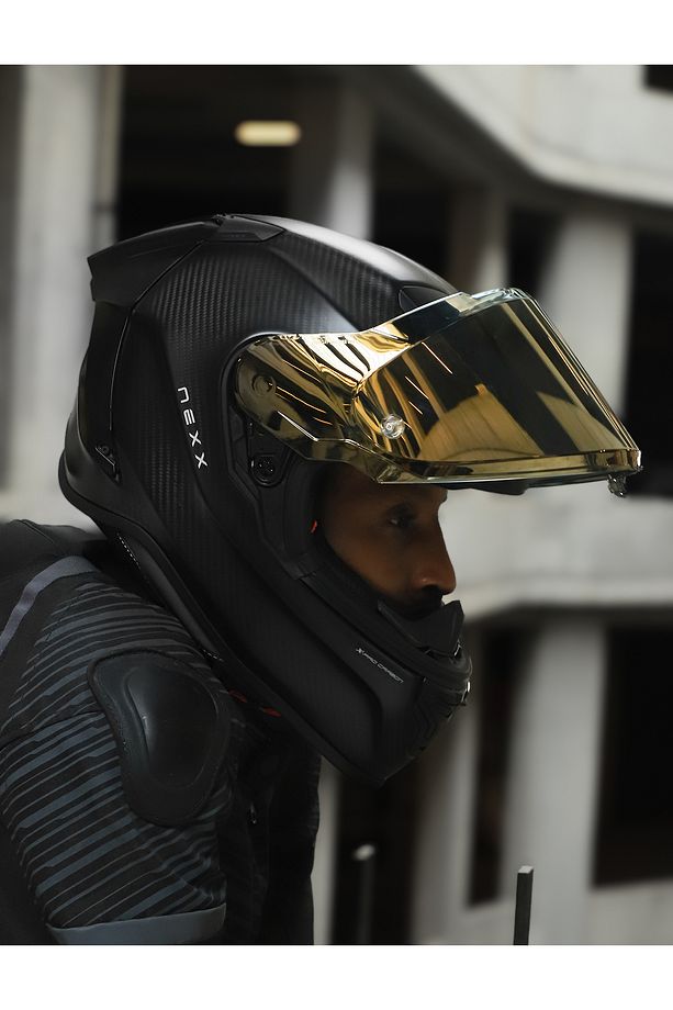 X.r3r Zero Pro 2 Mat Karbon-siyah Kask Sarı Camlı - 6