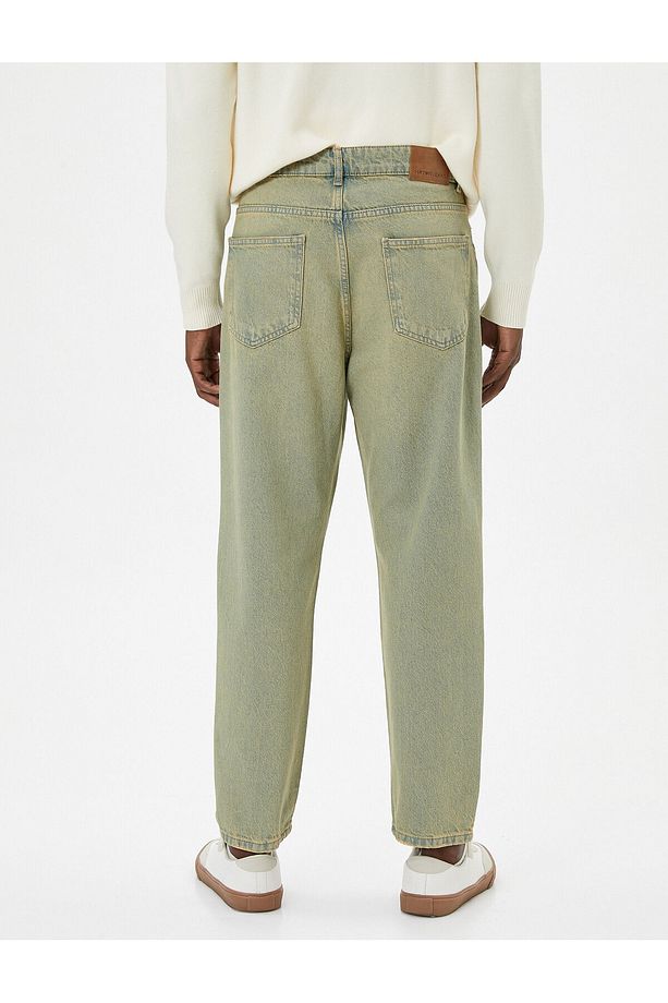Loose Fit Yıkamalı Kot Pantolon - Steve Jean - 4