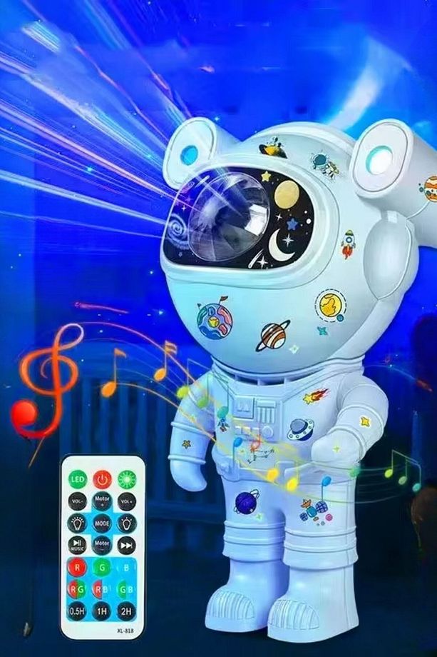 ® Stickerlı ,Kumandalı ASTRONOT Model Gece Lambası - 2