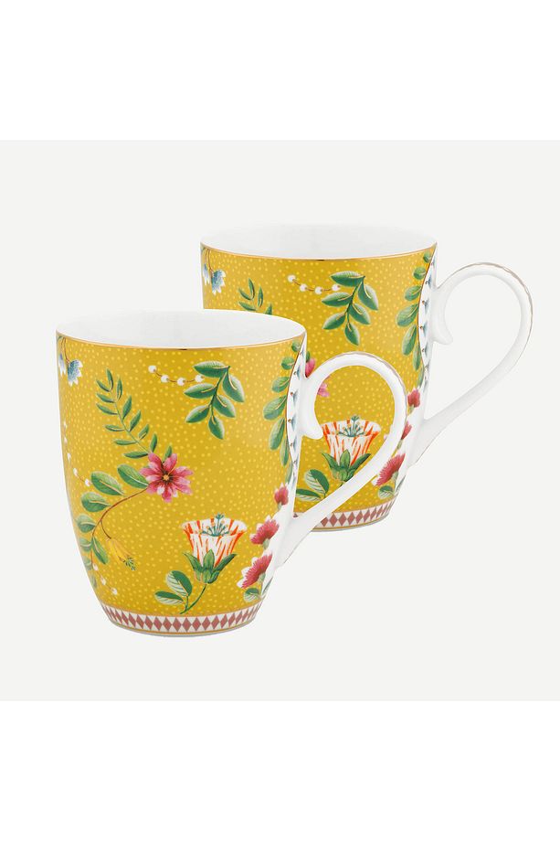 La Majorelle Sarı Porselen Kupa Seti 350 ml - 1