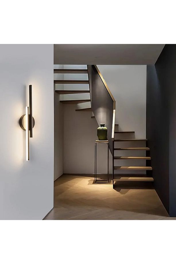 Modern Aplik Çift Yönlü Çubuk Led Siyah Günışığı Lineer Avize Armatür 70 Cm Çubuk Uzunluğu - 2
