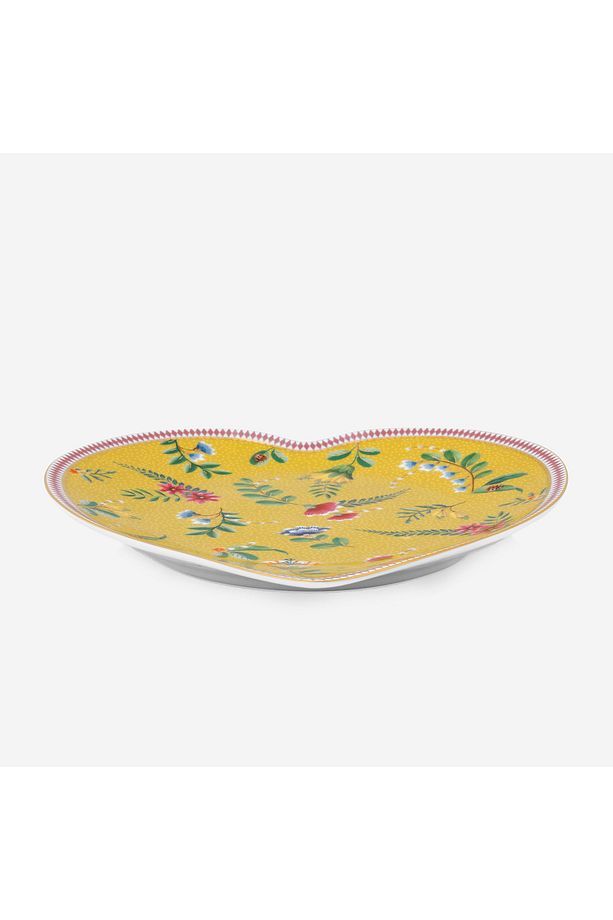 La Majorelle Sarı Porselen Kalpli Tabak Seti 21,5 Cm - 3