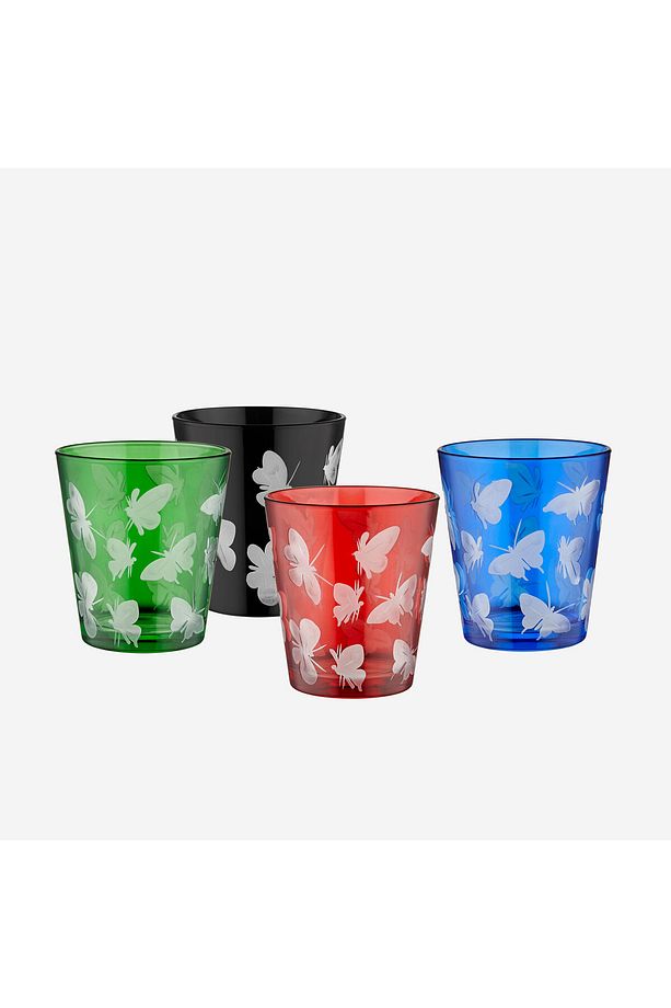Farfalla Mavi Cam Su Bardağı 345 ml - 2
