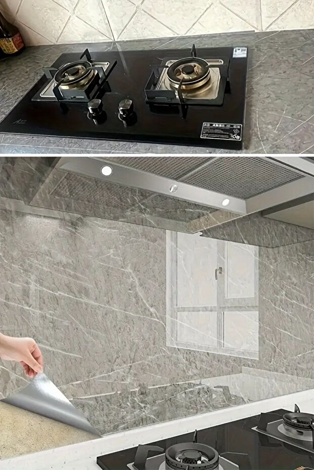 Athens Grey Marble Pattern Foil Sticker - 60Cm*5Mt - 4