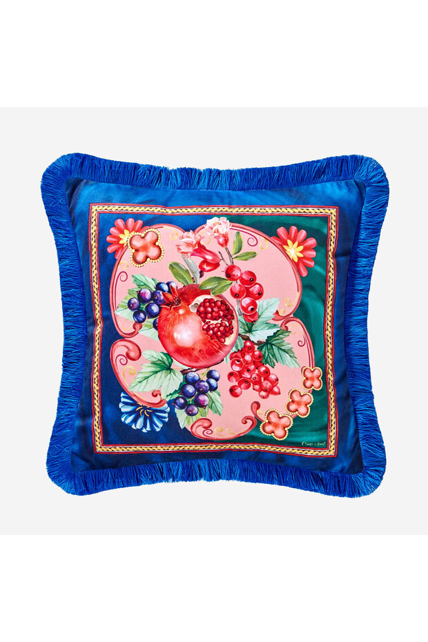 La Vita E Bella Navy Blue Velvet Decorative Pillow 45X45 cm