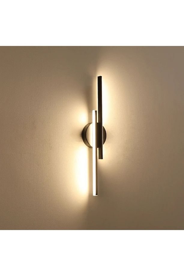 Modern Aplik Çift Yönlü Çubuk Led Siyah Günışığı Lineer Avize Armatür 70 Cm Çubuk Uzunluğu - 1