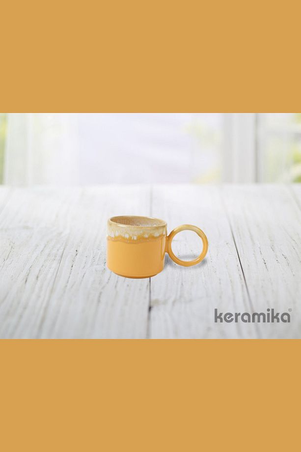 STACKABLE HALKA KULPLU 6 LI FİNCAN 08 CM REAKTİF SHIZEN - 2