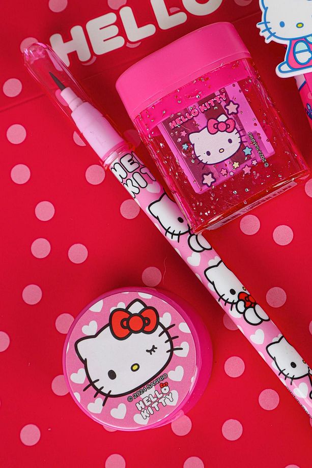 YENİ SEZON LİSANSLI HELLO KITTY VERSATİL UÇLU KALEM 0.7 MM,2 ADET KALEMTRAŞ,GEÇMELİ KURŞUN KALEM VE - 2