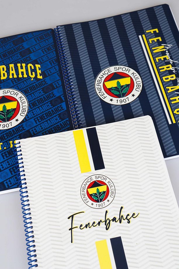 LİSANSLI FENERBAHÇE"TEKLİ" SPIRALLI KARELİ A4 KARTON KAPAK 72 YAPRAK DEFTER - 6