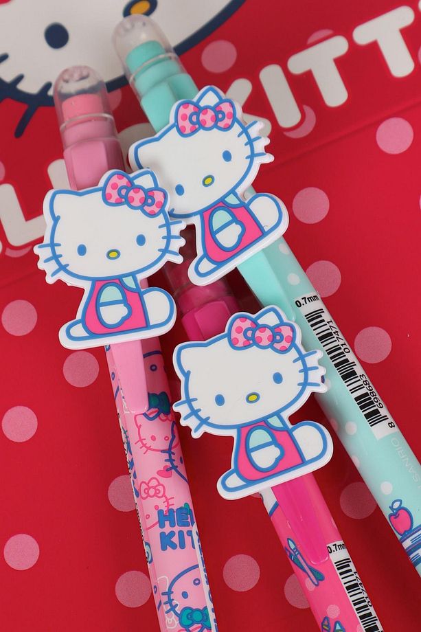 YENİ SEZON LİSANSLI HELLO KITTY "TEKLİ" 2D FİGÜRLÜ VERSATİL UÇLU KALEM 0.7 MM - 4