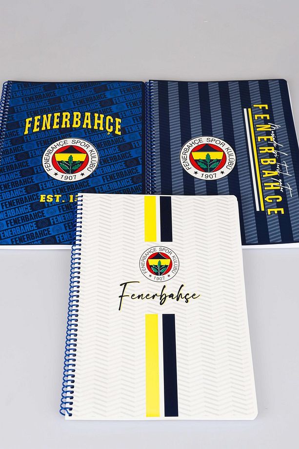 LİSANSLI FENERBAHÇE"TEKLİ" SPIRALLI KARELİ A4 KARTON KAPAK 72 YAPRAK DEFTER - 1