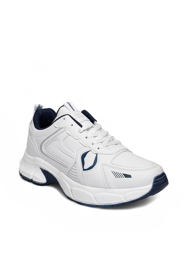Daily Lace-Up Walking Shoes White Sports Shoes
