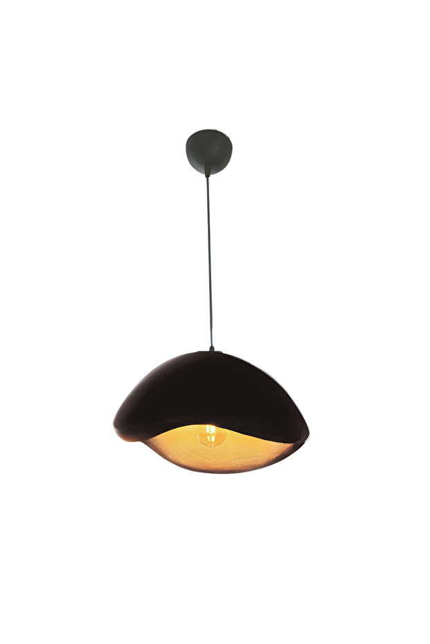 Luna Serisi Avize - 40 cm - Siyah - 1