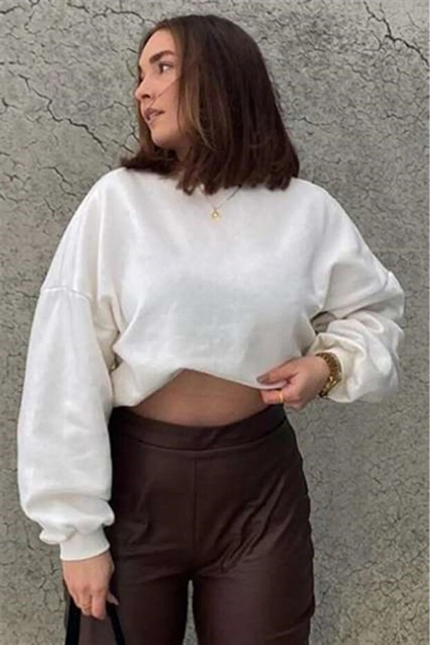 Φούτερ Ecru Crew Neck Basic FM4477 - 4