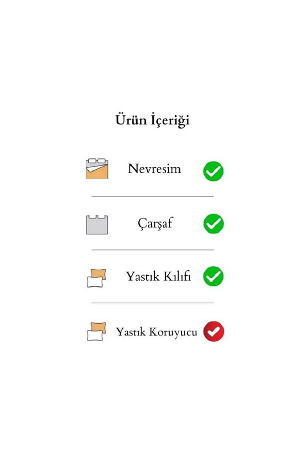 Kalp Desenli Çift Kişilik Nevresim Takımı Battal Boy - 7