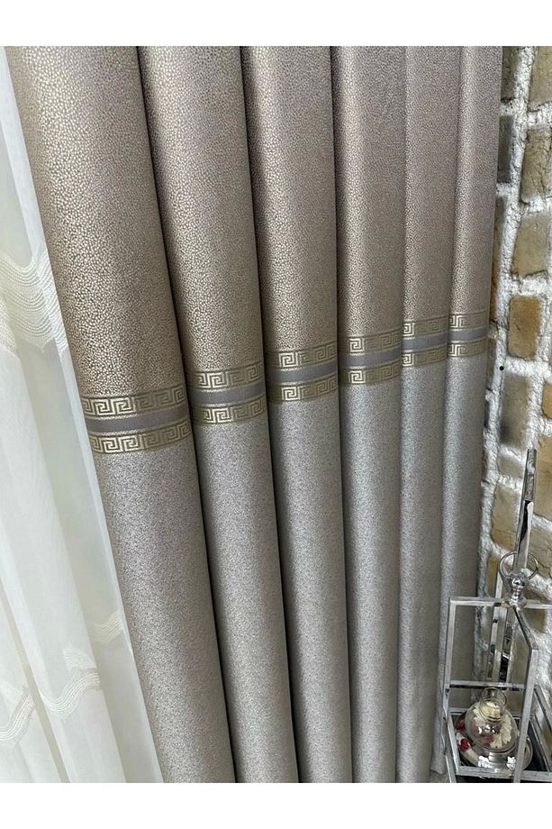 Nivemeshome Betti 1/3 Sık Pile Fon Perde Apm - 5