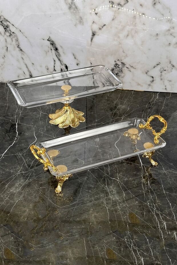 2-Piece Glamor Presentation Set & Standing Luxury Presentation Serving Plate