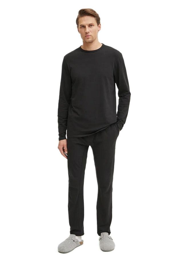 Erkek Siyah Logolu Pijama Takımı 000NM2844E - 1