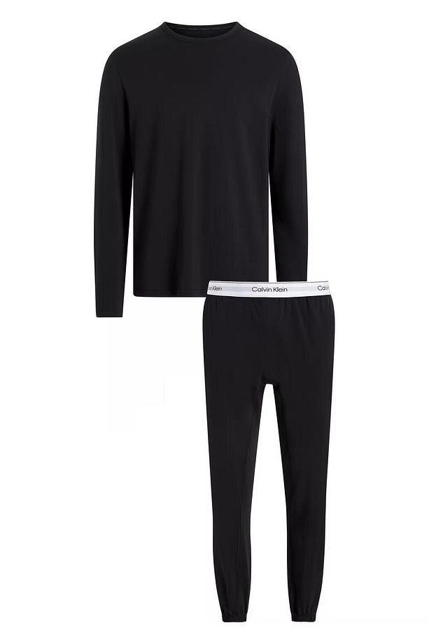 Erkek Siyah Logolu Pijama Takımı 000NM2844E - 6