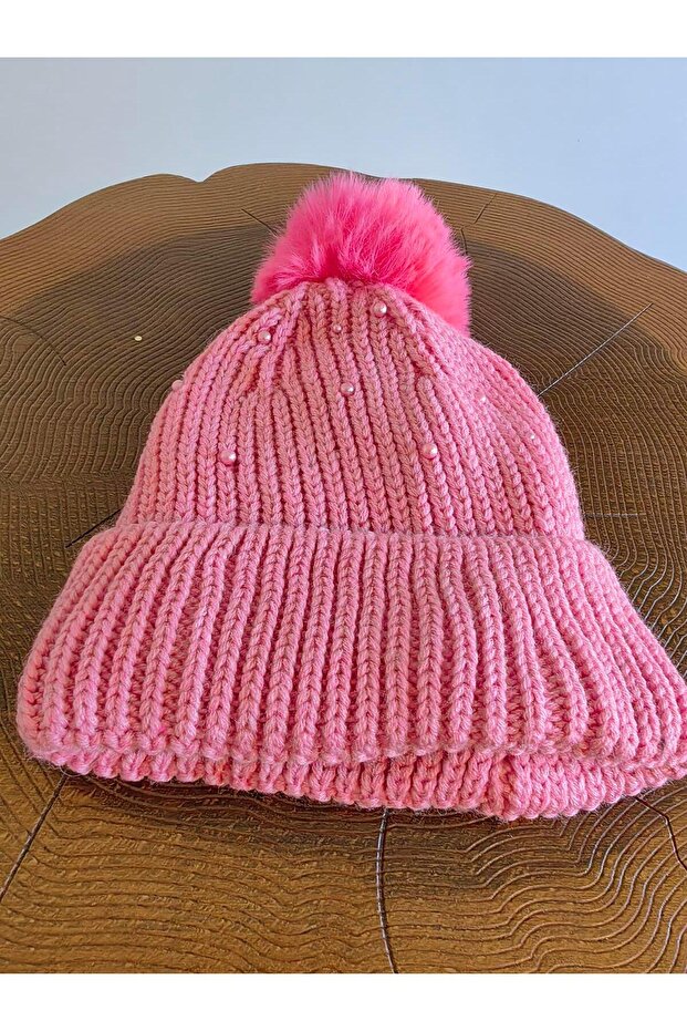 Kit Girl's Garson Inner with Polar Pearl Pompon Beret 24140-05-063 9-15 Years Old